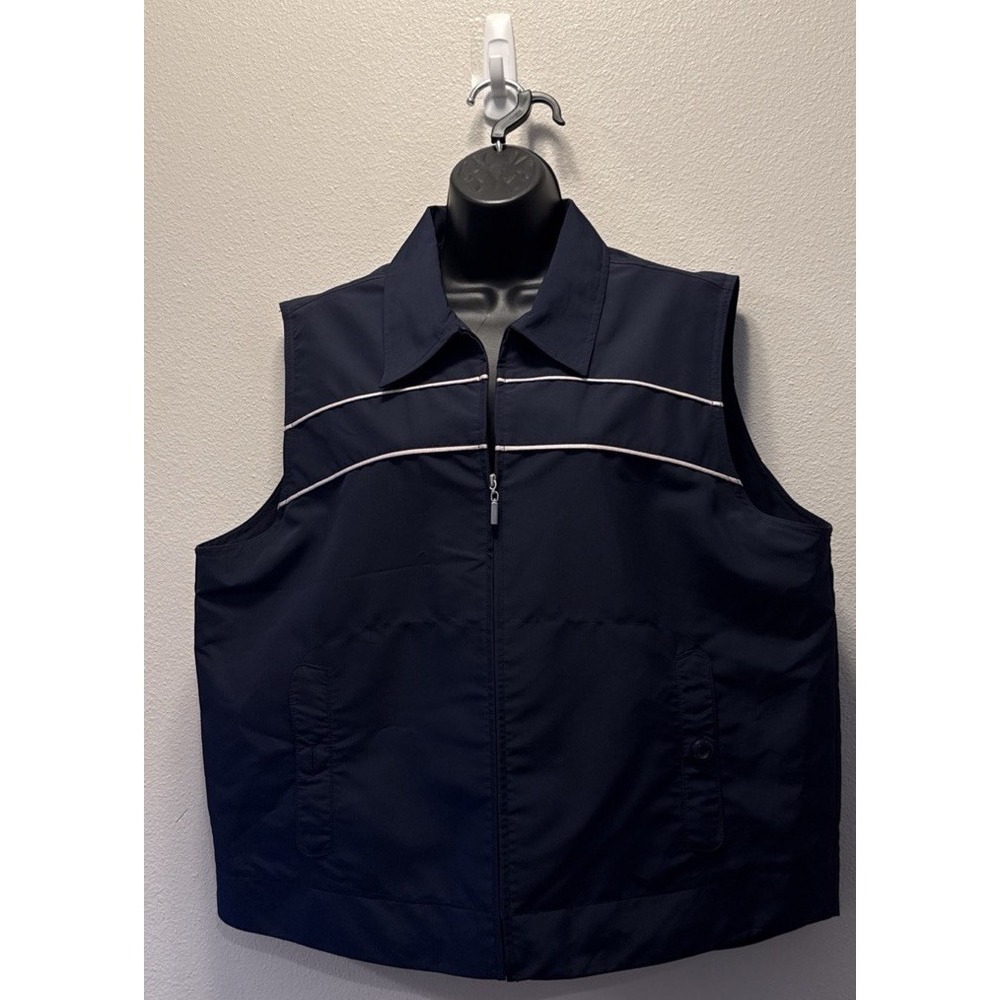 Liz Claiborne Lizgolf Navy‎ Blue Golf Vest size Extra Large